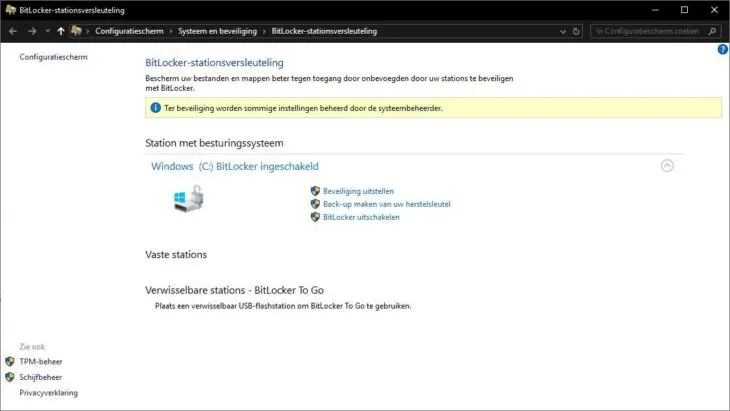 Windows 10 Pro Bitlocker