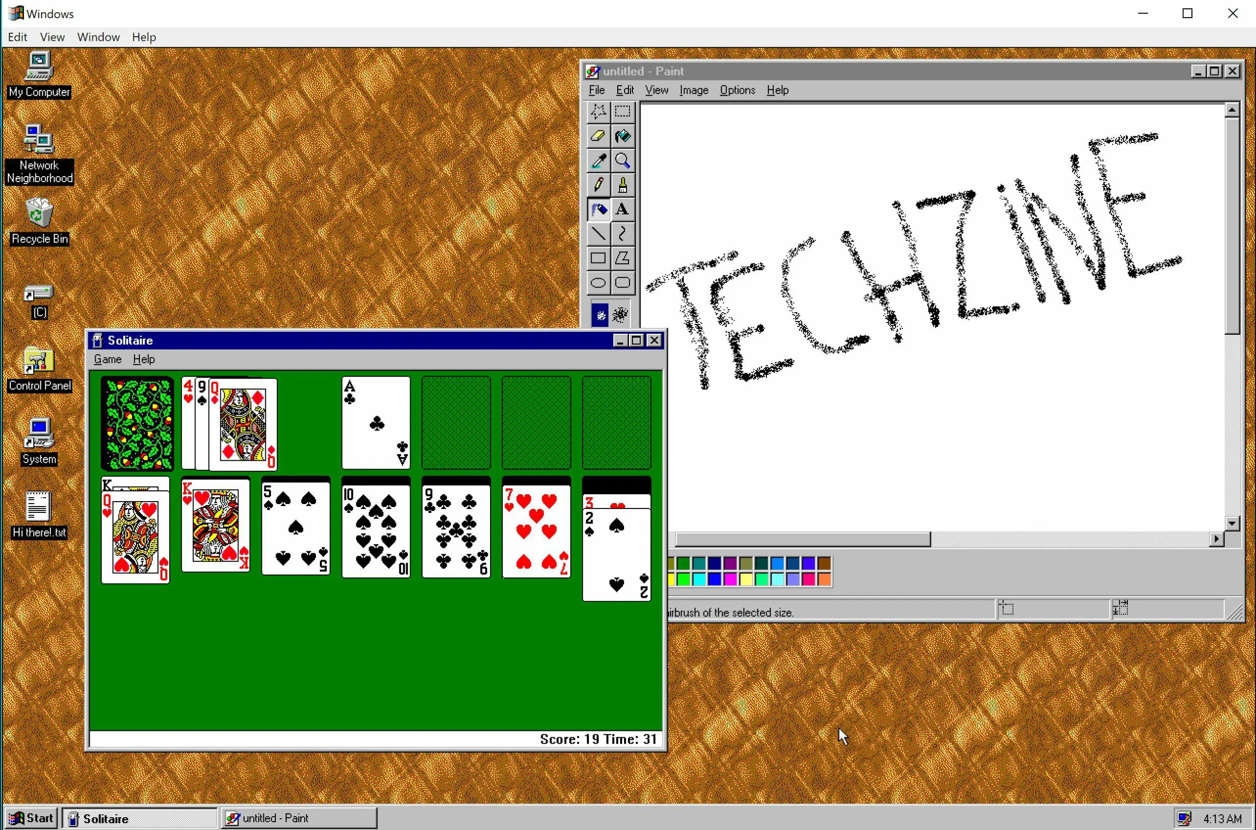 Windows 95 Electron app