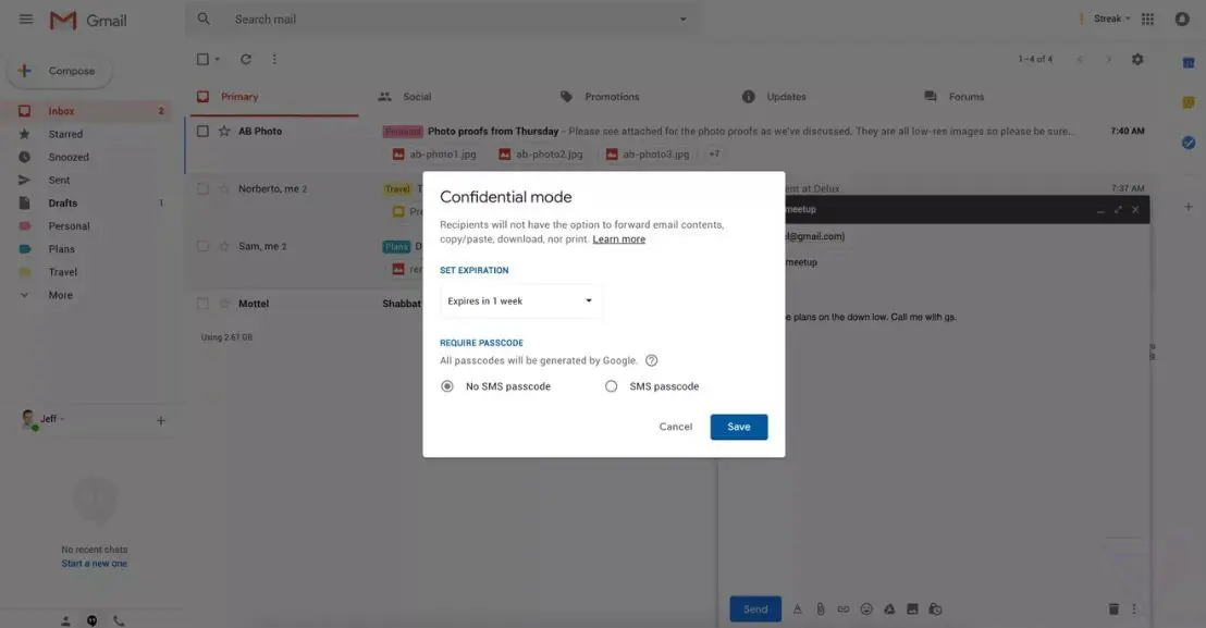 Gmail krijgt binnenkort optie voor zelfvernietigingsmails