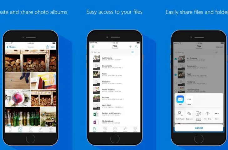 OneDrive introduceert mobiel delen van scans en notities