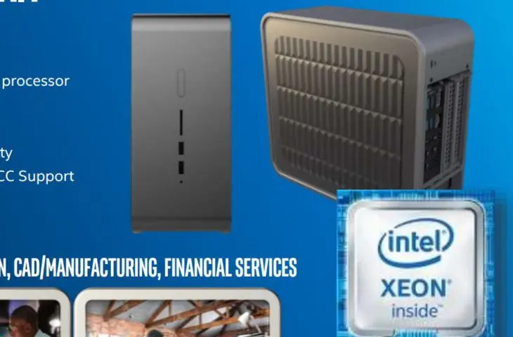Intel werkt aan workstation NUC met Xeon E-chip en GPU-slot