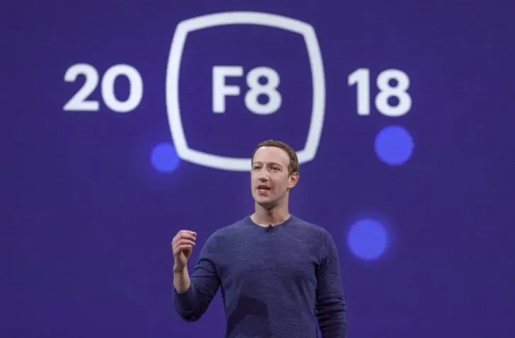 Mark Zuckerberg op F8 2018