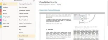 onenote cloud file attachments
