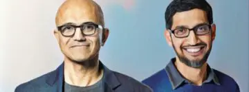 Satya Nadella en Sundar Pichai