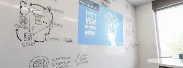 ‘Laserprojectie en een whiteboard is de perfecte mix tussen analoog en digitaal’