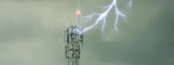 mobiele antenne bliksem