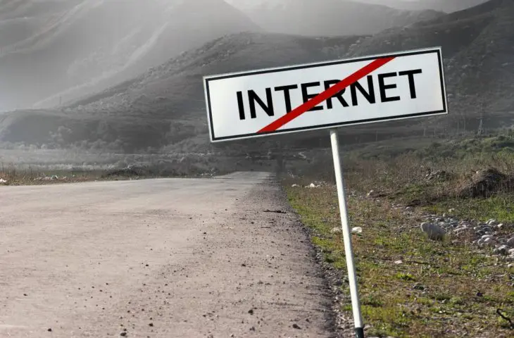 geen internet