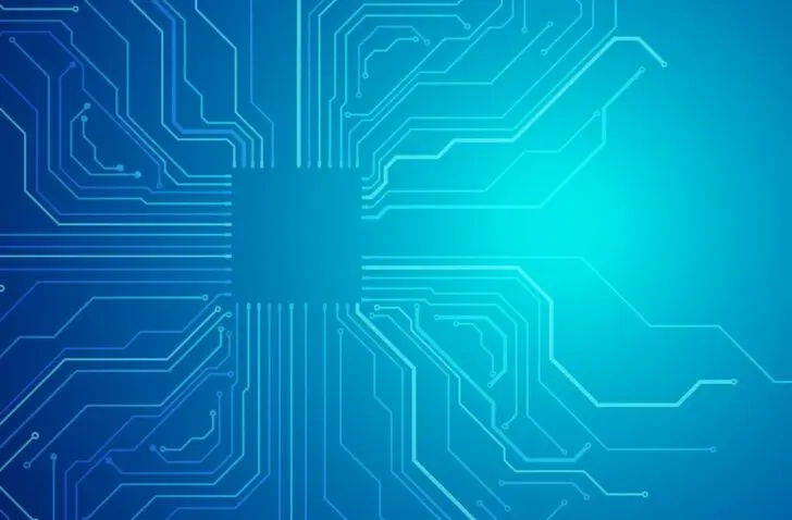blauwdruk intel chip
