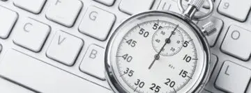 stopwatch op toetsenbord