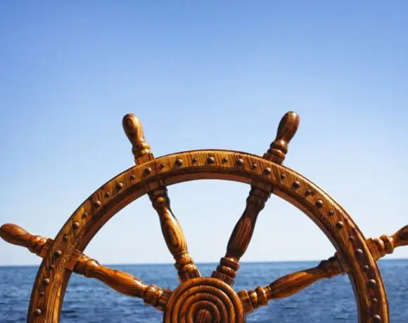 Kubernetes uitgebeeld door een stuurwiel