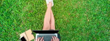 vakantie gras laptop