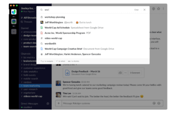 slack zoekfunctie