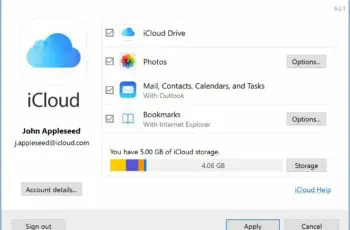 icloud windows 10