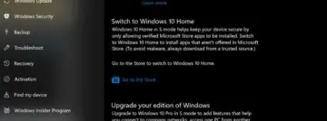 Wissel binnenkort flexibel tussen Windows 10 Home, Pro en S-varianten