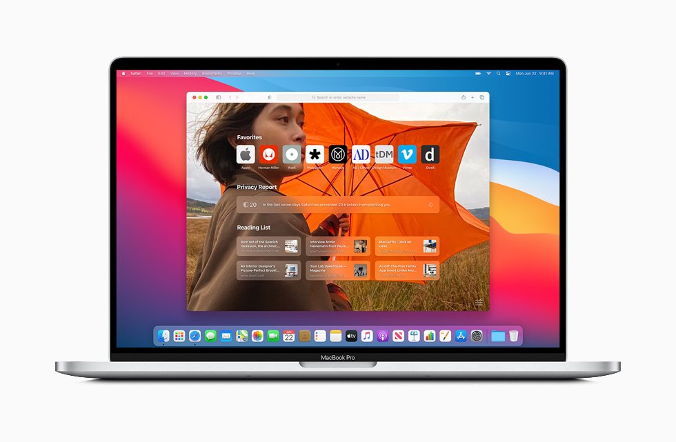 Safari op Apple macOS 11