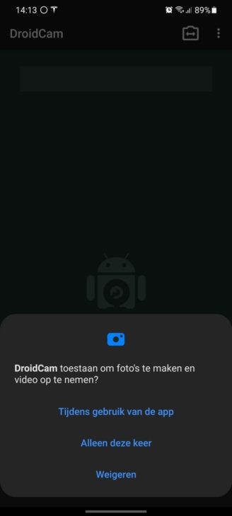 Droidcam app
