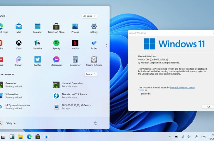 Windows 11 startmenu links