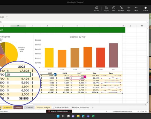 Excel Live Teams