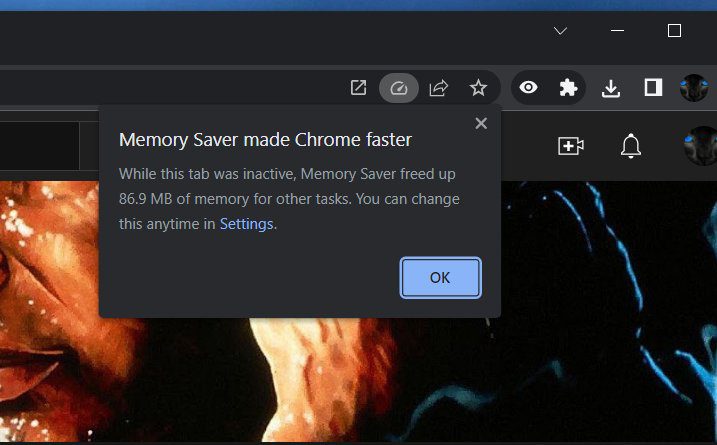 chrome memory saver