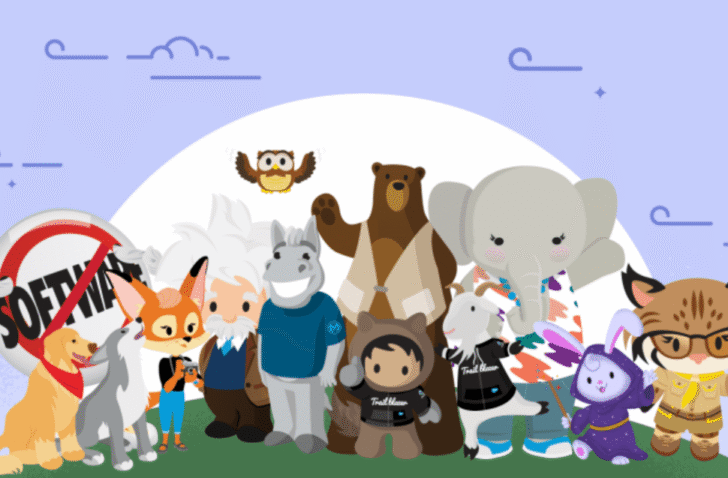 Salesforce mascottes