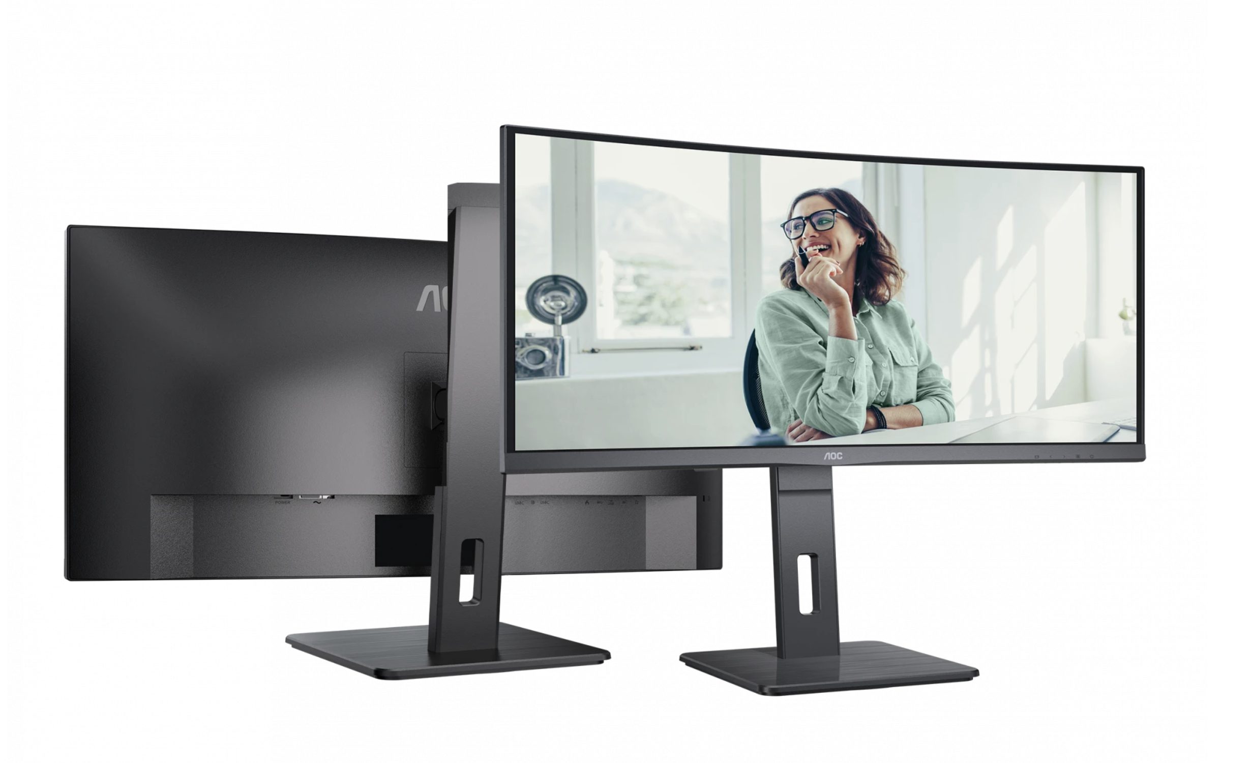 AOC анонсировала новые дисплеи P3 с упором на USB-C и веб-камеры