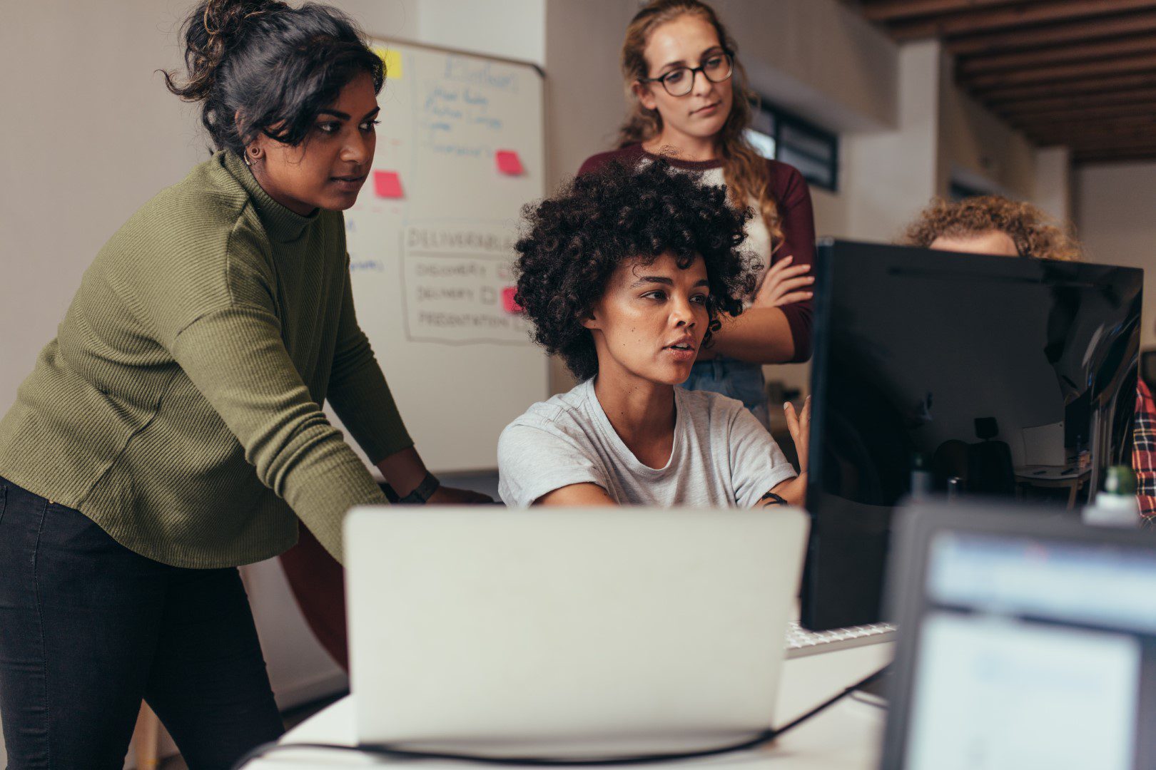 Women make up less than twenty percent of IT staff in Belgium
