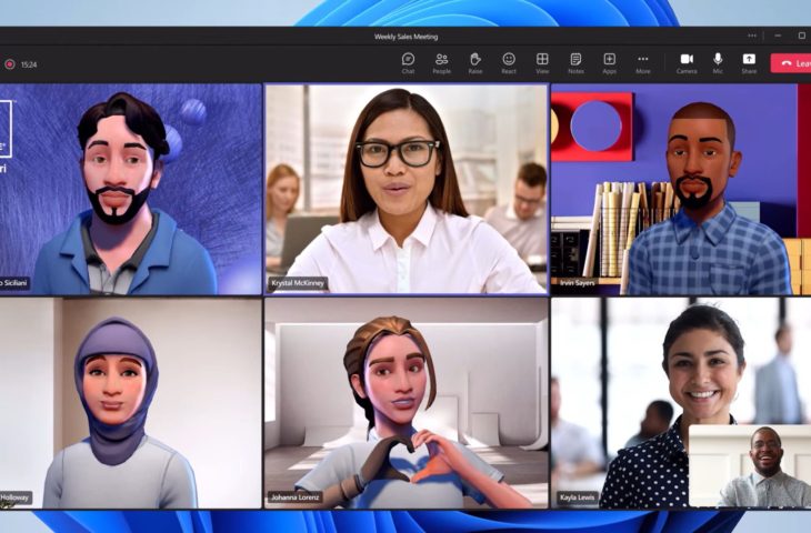 Microsoft Teams 3D-avatar