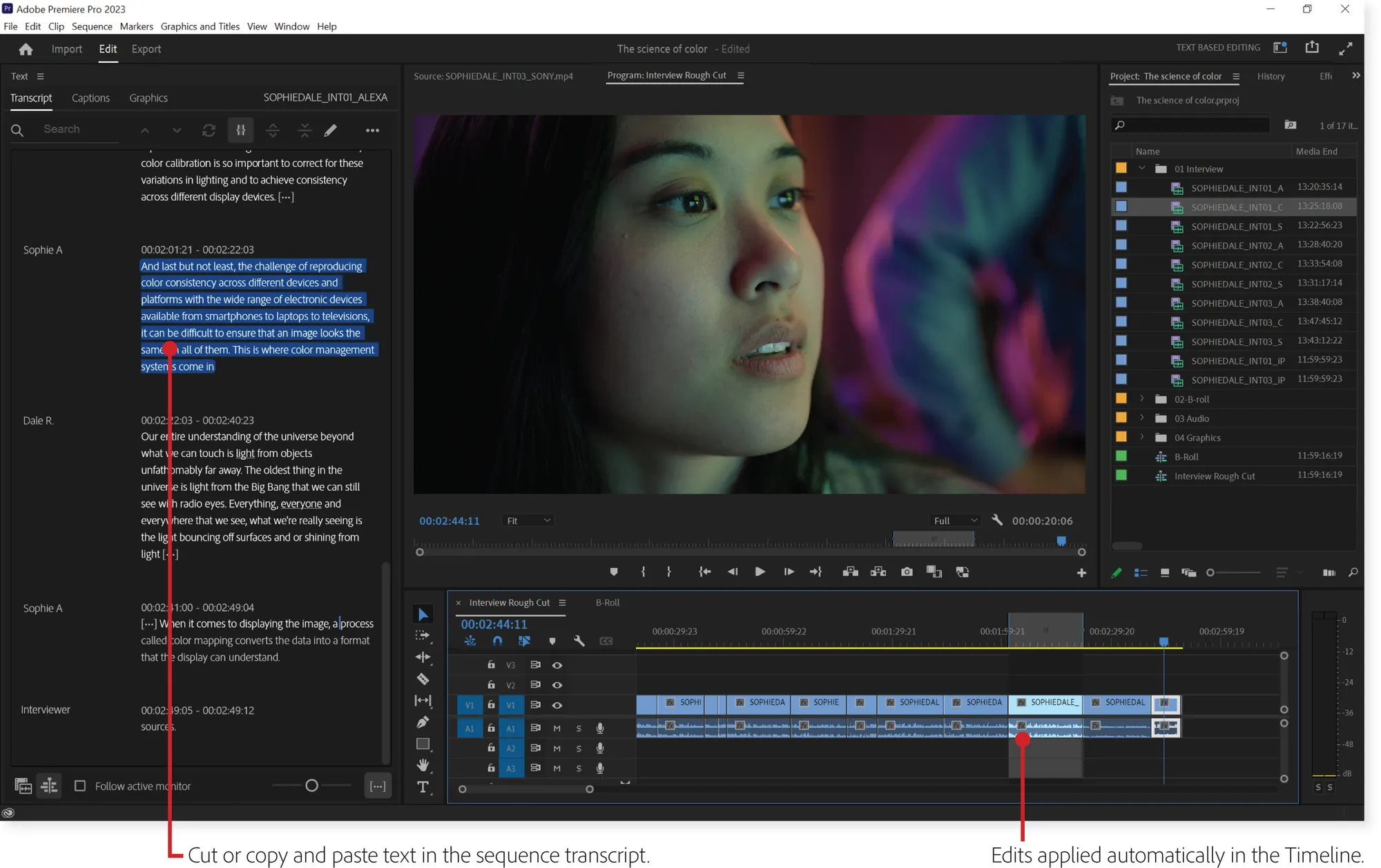 Adobe introduces text-based video editing and new Frame.io features