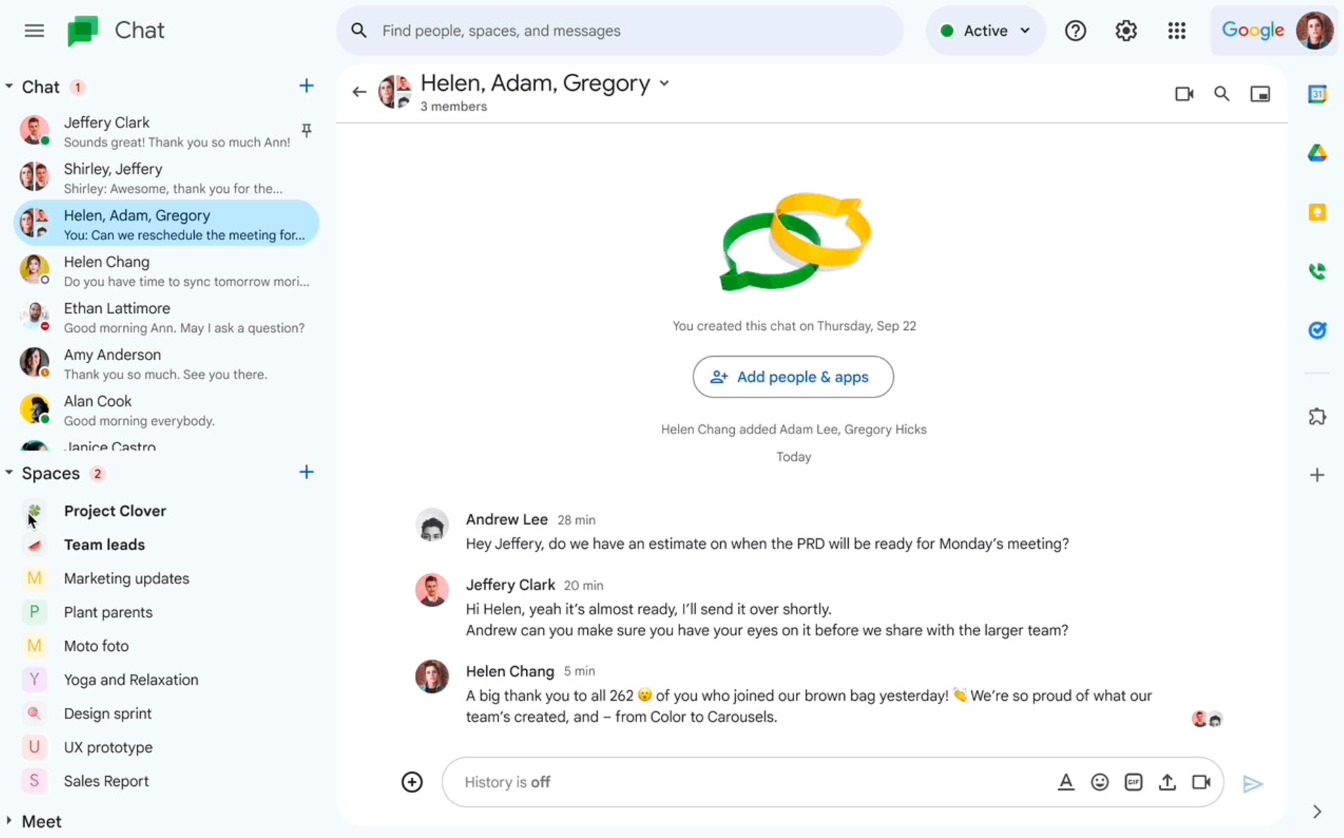 Google Chat gets a refreshed new look