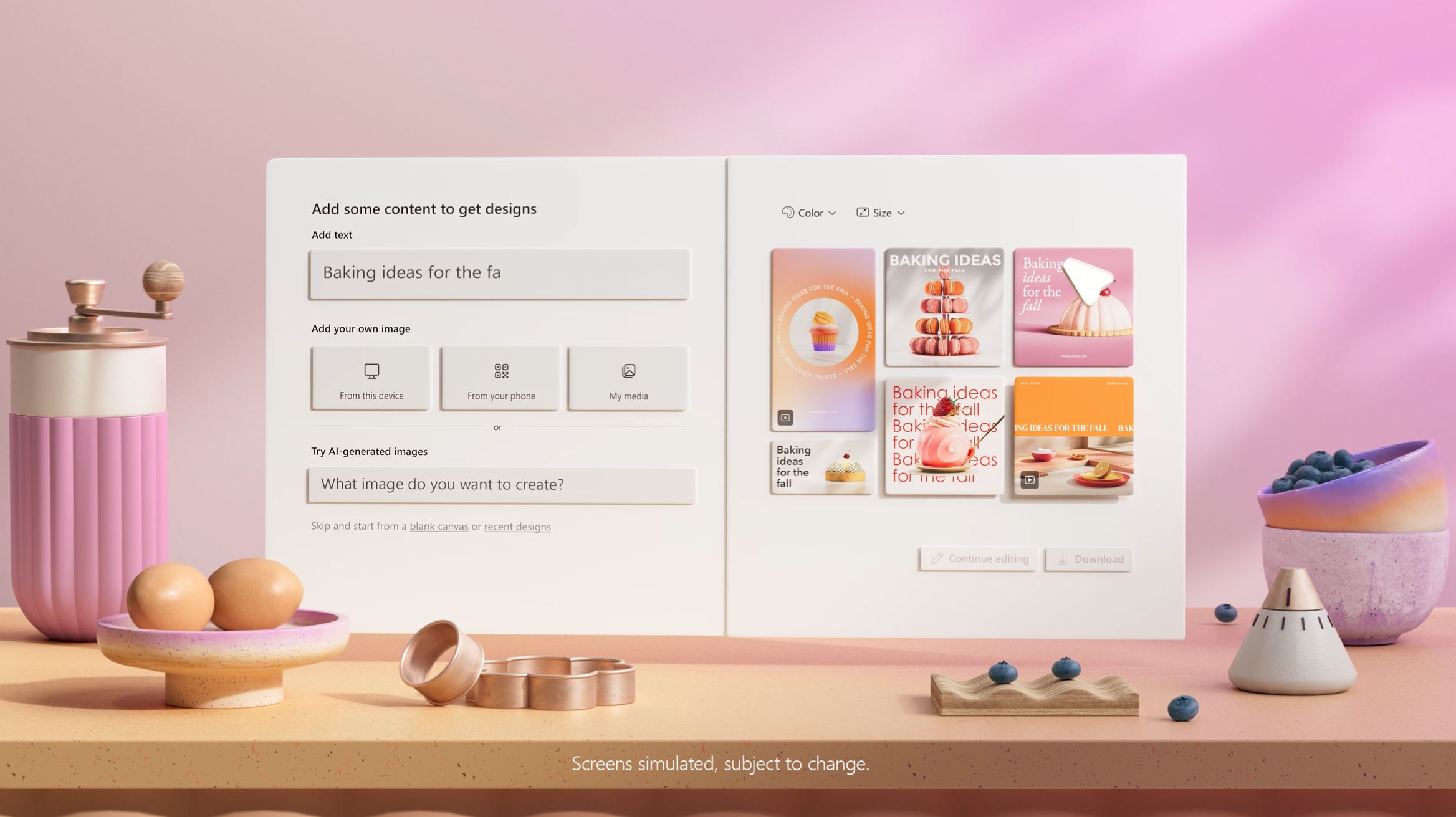 Microsoft Designer appears in Edge