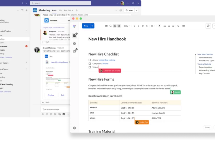 Box hangt karretje aan Microsoft 365 Copilot en verbetert Teams-integratie