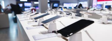 smartphone in winkel