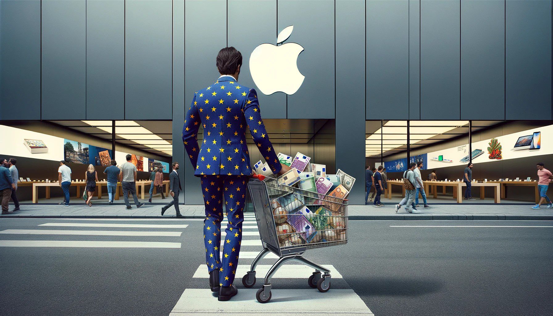The EU punished Apple with a fine of 1.8 billion euros for favoring its own music service