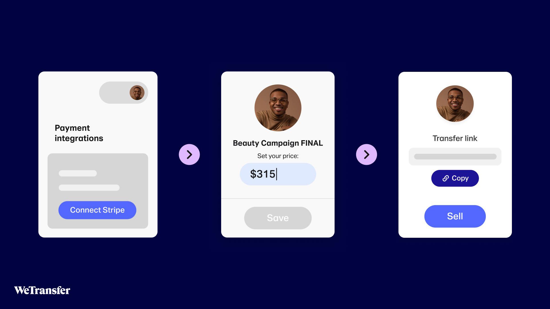 WeTransfer now offers creators a payment button for direct sales