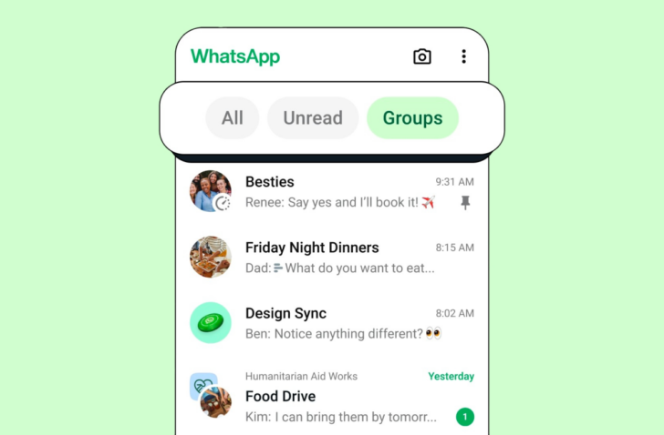 Vind sneller je berichten terug dankzij nieuwe WhatsApp-filter