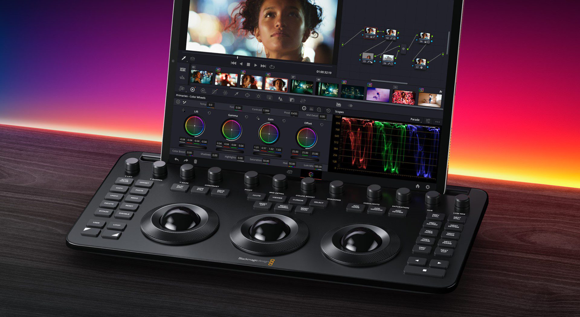 Blackmagic Design announces the DaVinci editing panel for the iPad