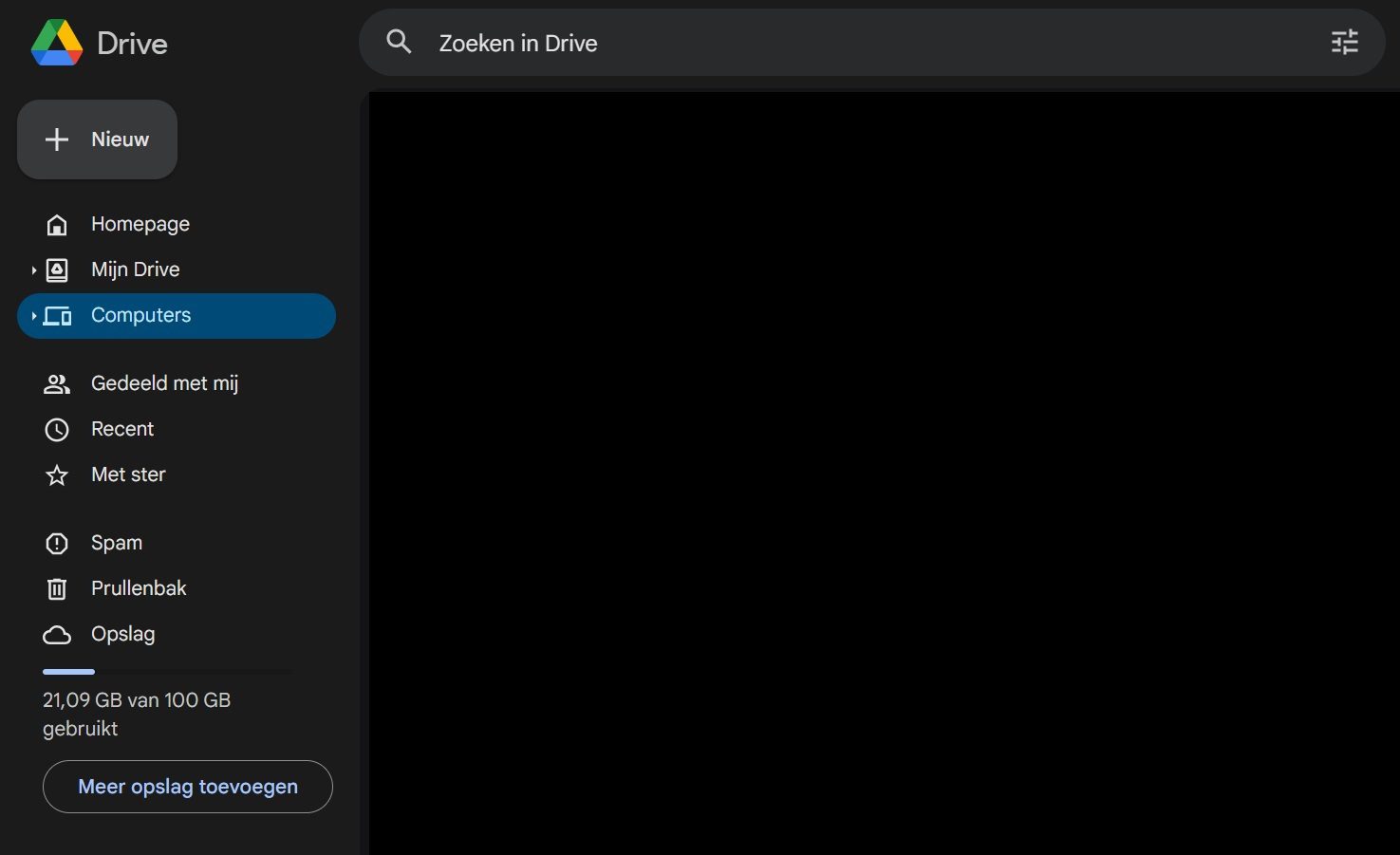 Dark mode is now available on Google Drive