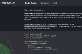 Oracle Code Assist helpt ontwikkelaars applicaties sneller te bouwen met AI 