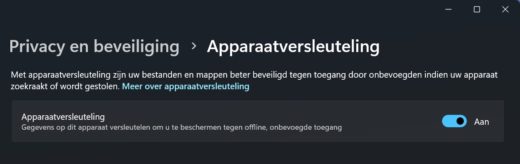 apparaatversleuteling windows