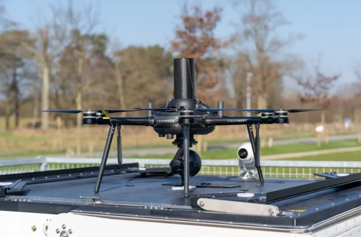Citymesh toont Safety Drone Shield: drones vanop afstand bestuurd met 5G