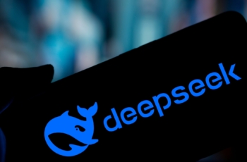 DeepSeek logo smartphone