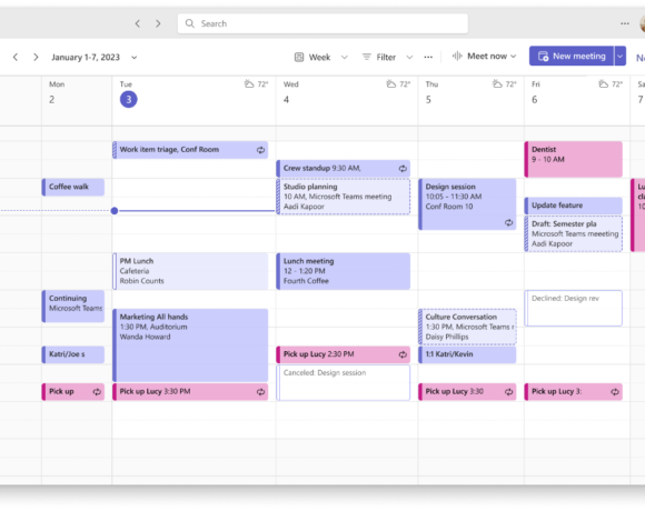 Microsoft integreert Outlook-agenda in Teams