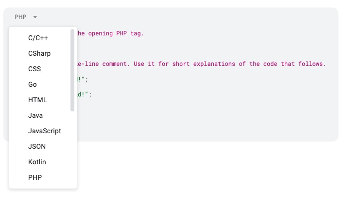codeblokken-google-docs