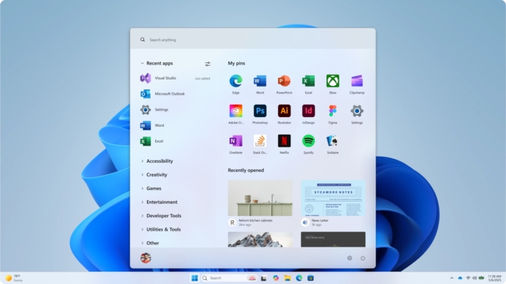 App-categorieën in Windows 11