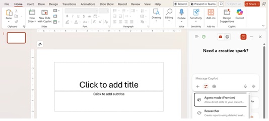 Agent-mode-Powerpoint