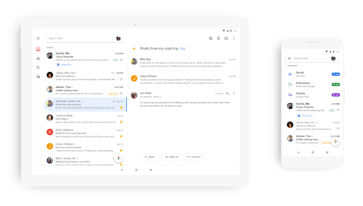 Gmail Material Design